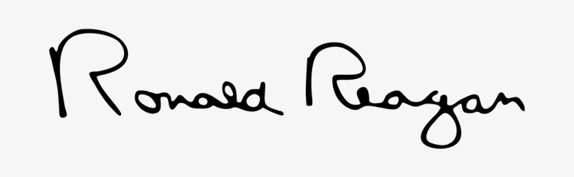 Includes Our Most Popular Reagan Memorabilia, Books - President Ronald Reagan Signature, transparent png