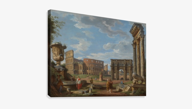 Colosseum And The Arch Of Constantine Canvas Print - Companion To Ancient History, transparent png