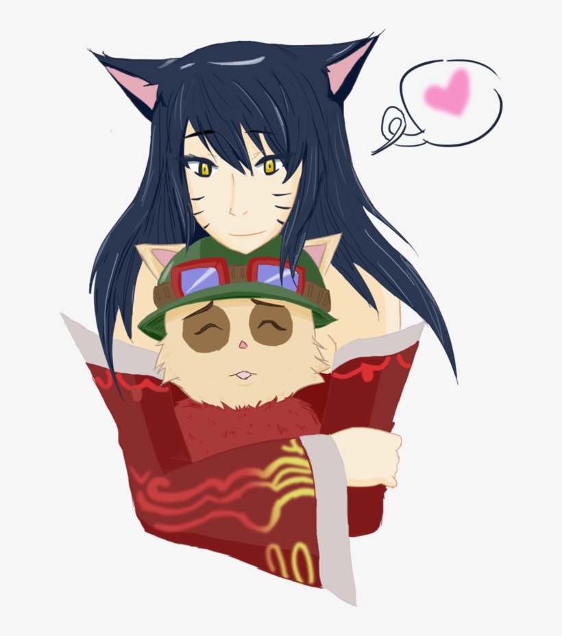Ahri And Teemo By Sukebenee - Ahri And Teemo, transparent png
