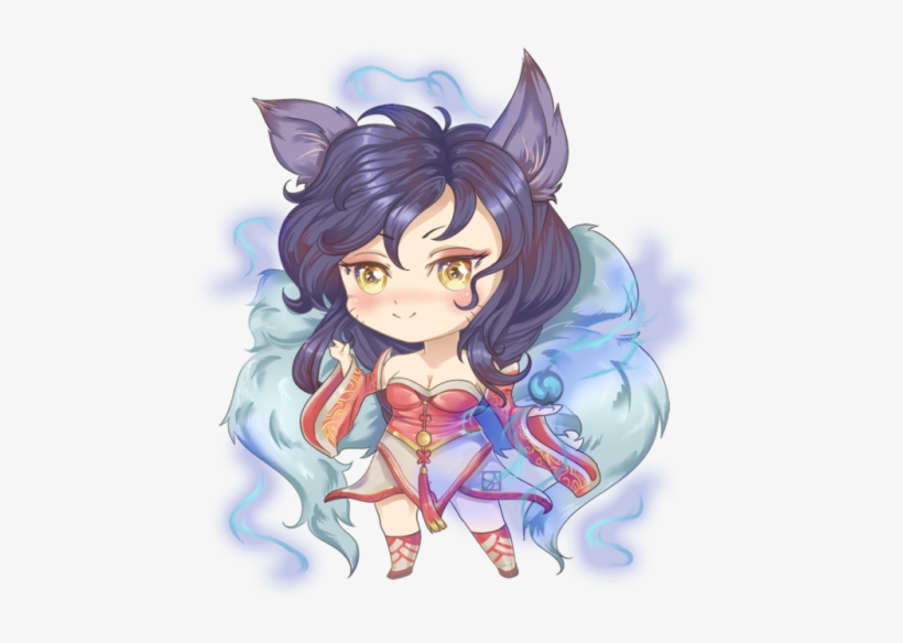 Lol Fanart, Ahri - Cartoon, transparent png