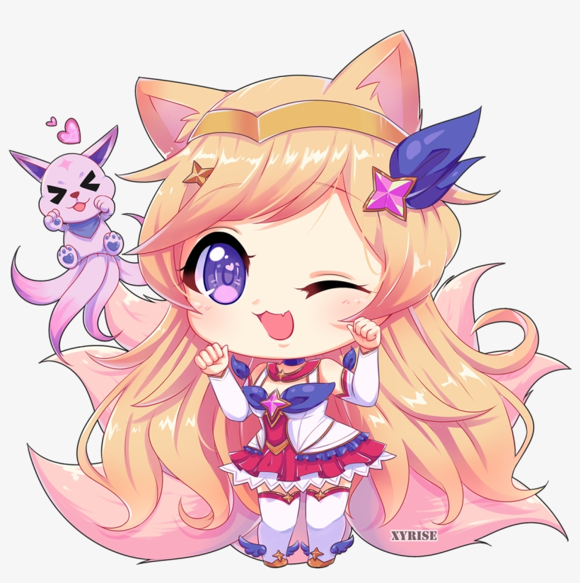 Star Guardian Ahri Chibi, transparent png