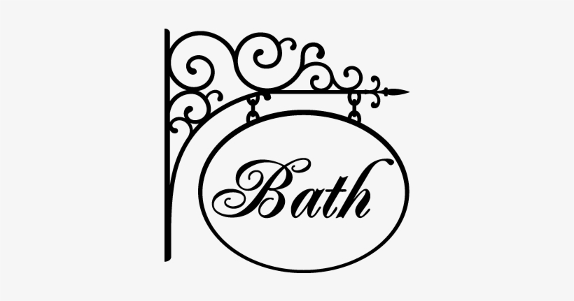 Bathroom Vintage Sign Wscroll Hanger Sign On Both Sides - Plataforma 9 3 4, transparent png