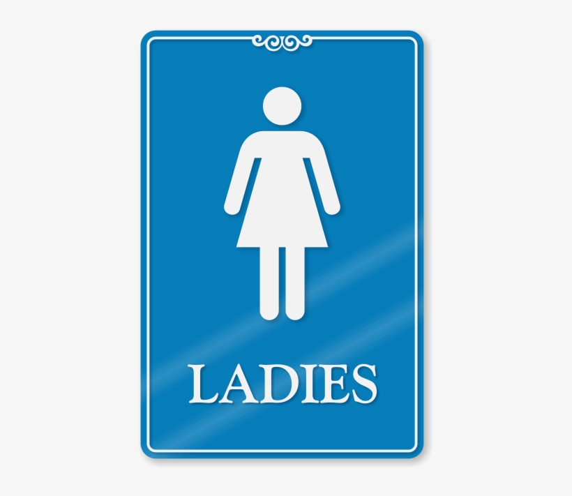 Download Transparent Ladies Restroom Showcase Wall Sign Ship For Free ...