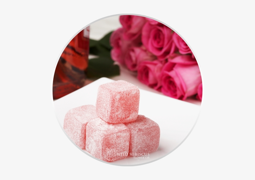 Rose Flower Extract Turkish Delight - Loukoum À La Rose, transparent png
