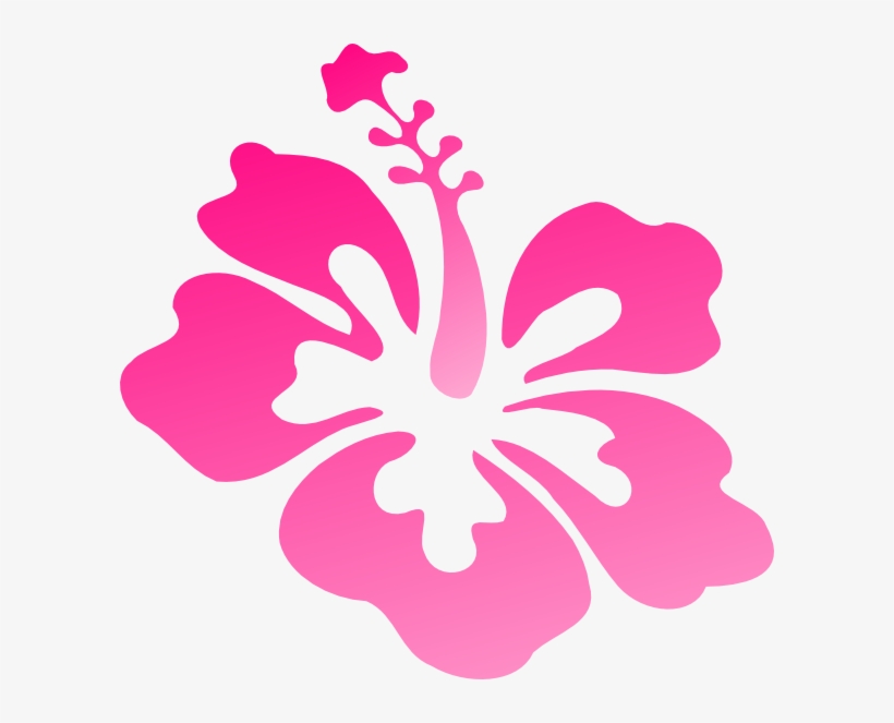 Hibiscus Pink Clip Art At Vector Clip Art - Hibiscus Clip Art, transparent png