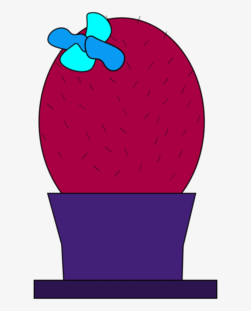 Cactus Plant In A Pot - Compass Clipart, transparent png