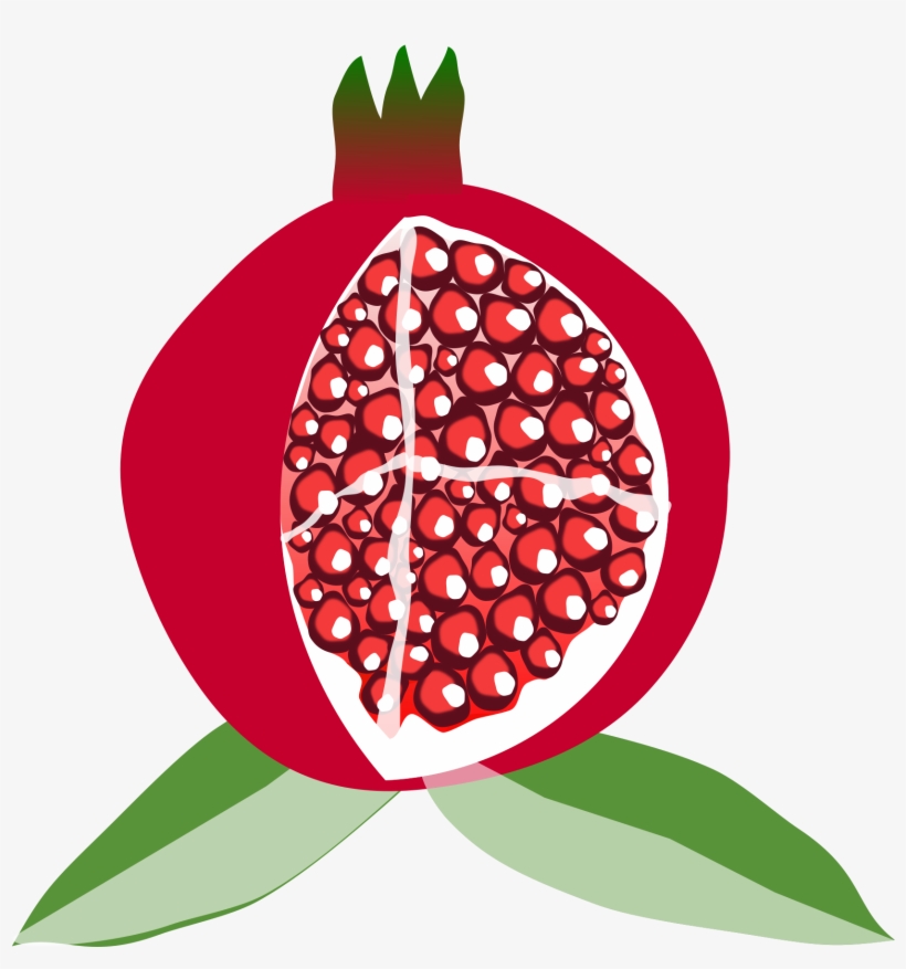 Pomegranate Clipart Frut - Pomegranate Fruit Clipart, transparent png
