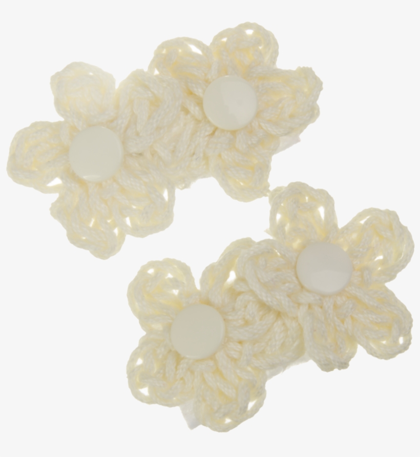 Broche Florecitas Tejidas 2 Piezas - Artificial Flower, transparent png
