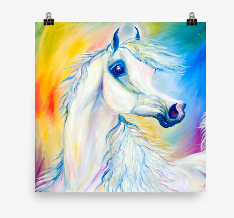 Arabian Horse Art Print Desert Jewel - Horse, transparent png