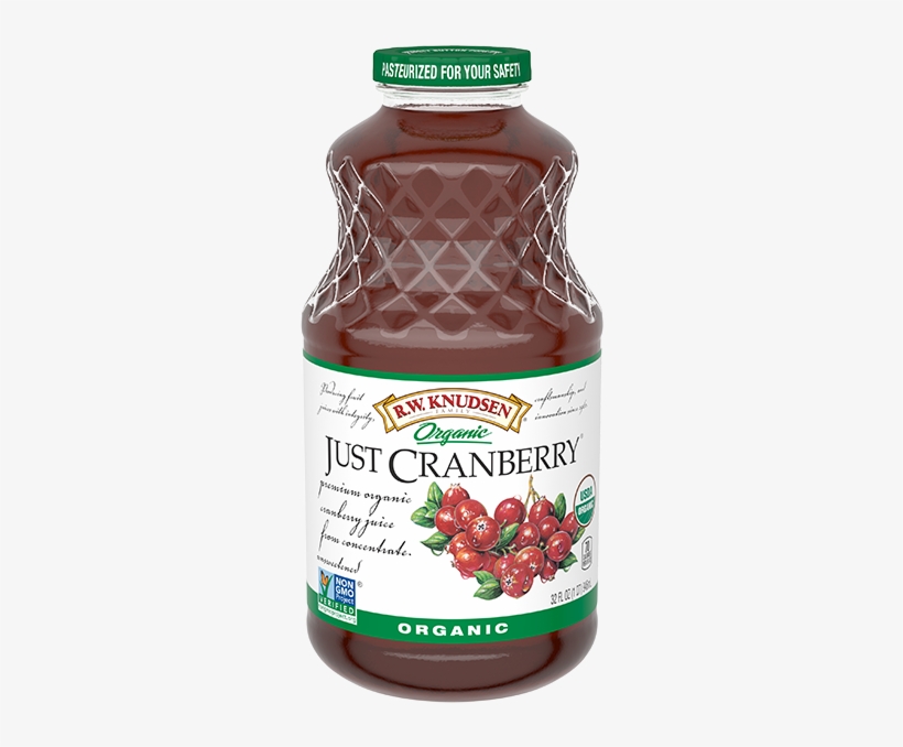 Organic Just Cranberry® Juice - Knudsen Just Cranberry Juice - 32 Fl Oz, transparent png