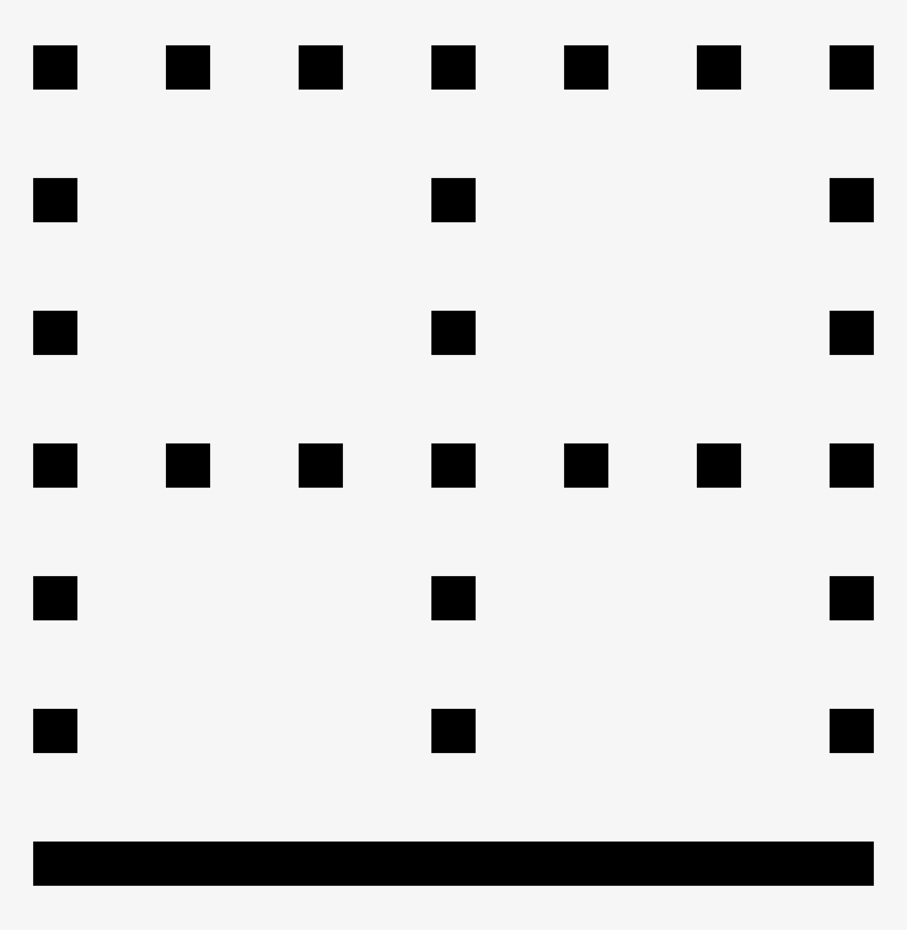 Text Table Border Outside Bottom - Icon, transparent png