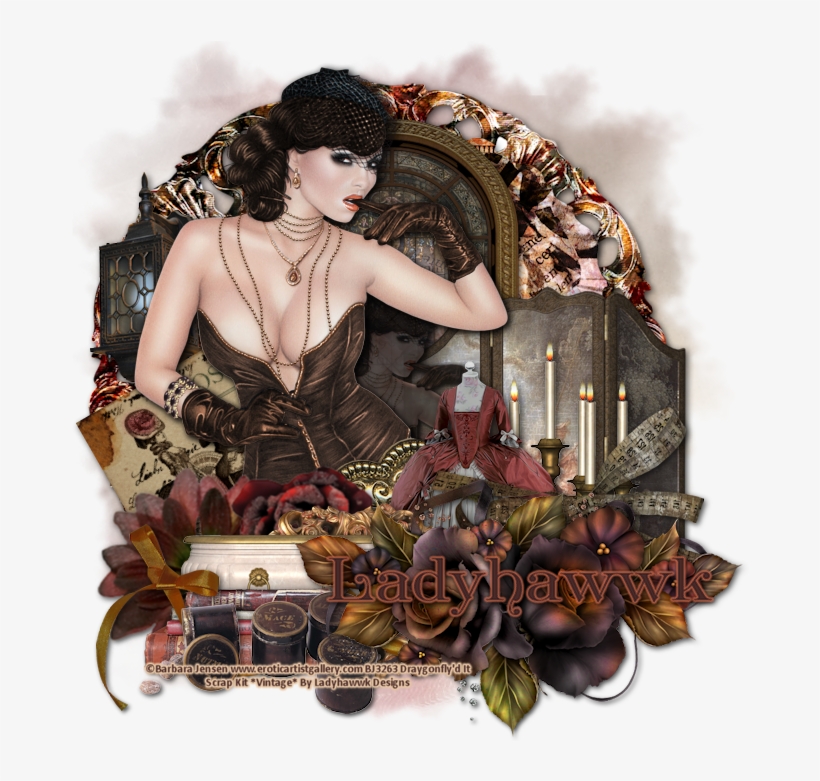 Perfect For Those Elegant Vintage Tags - Floral Design, transparent png