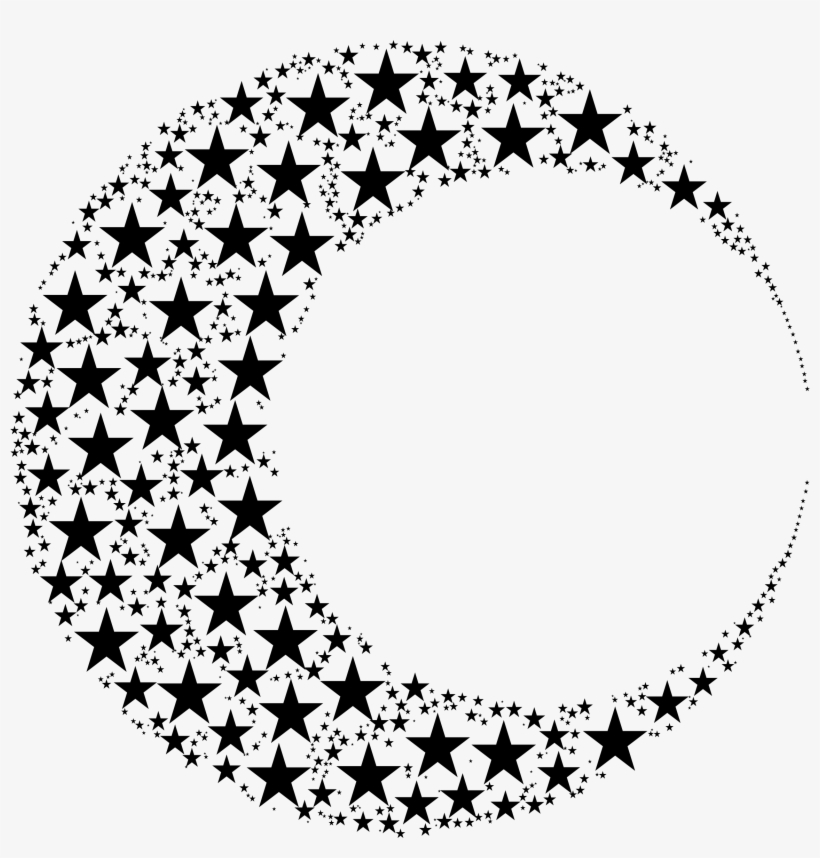 Big Image - Crescent Moon Stars, transparent png
