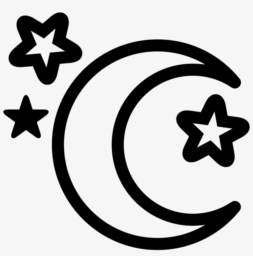 Moon And Stars - Luna Y Estrella Dibujo, transparent png