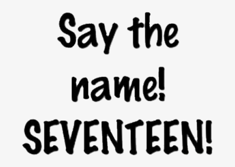 Seventeen Seventeenkpop Kpopseventeen Seventeeninsantia - Say The Name Seventeen, transparent png