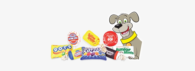 The Eight Dog Toys Depict Favorite Candies Including - Dots, transparent png