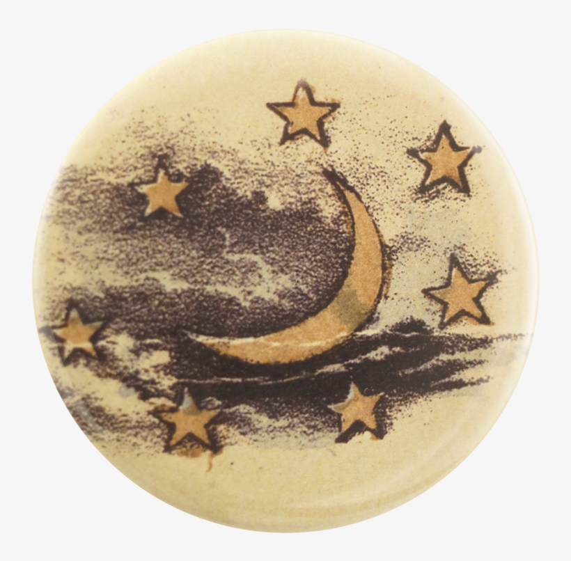 Moon & Stars - Circle, transparent png