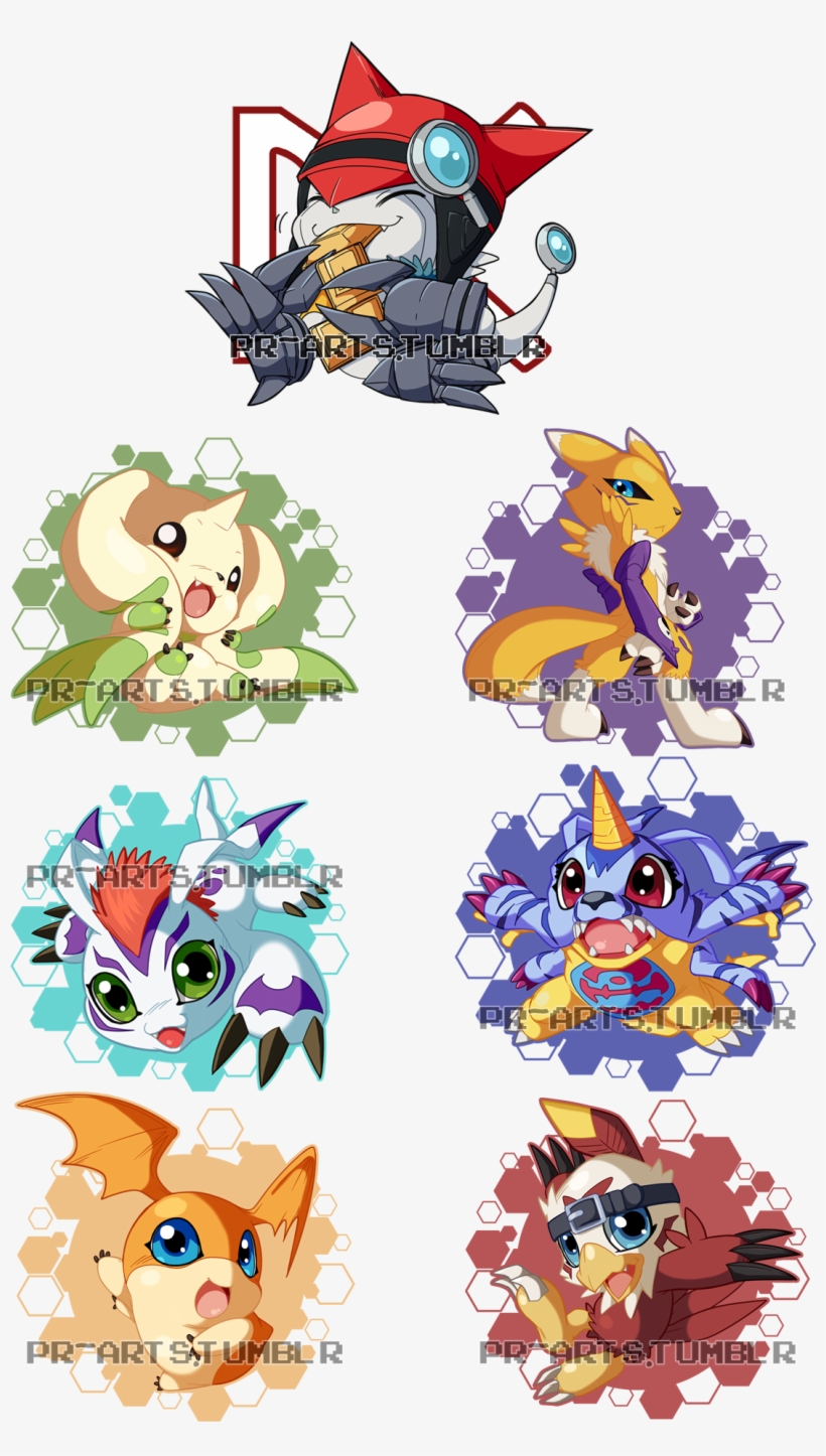 Batch One - - Digimon Chibis, transparent png
