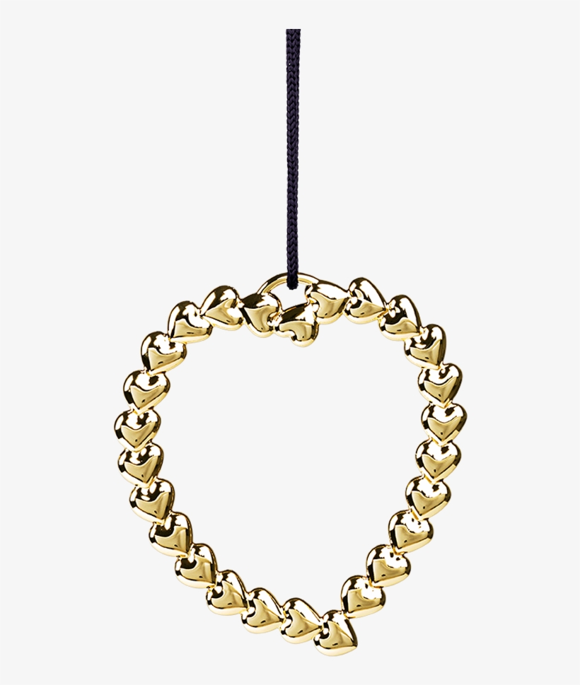 Heart Wreath H7 5 Gold Plated Karen Blixen - Heart Wreath & Heart Angel, Goldplated, transparent png