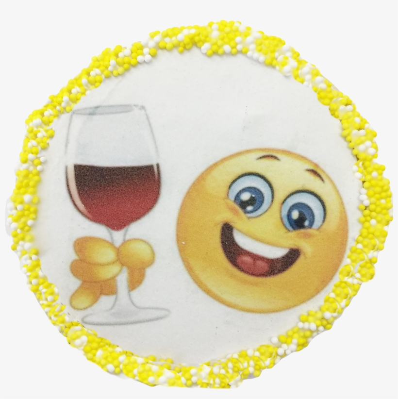 "wine Guy" Cookies With Nonpareils - Folat Foil Balloon Of Welcome To Happy Faces And Case, transparent png