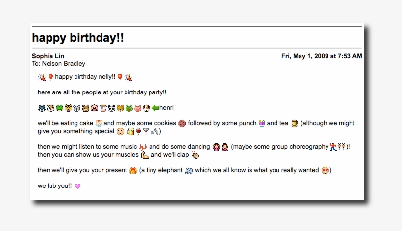 Happy Birthday Emoji Story - Happy Birthday Email, transparent png
