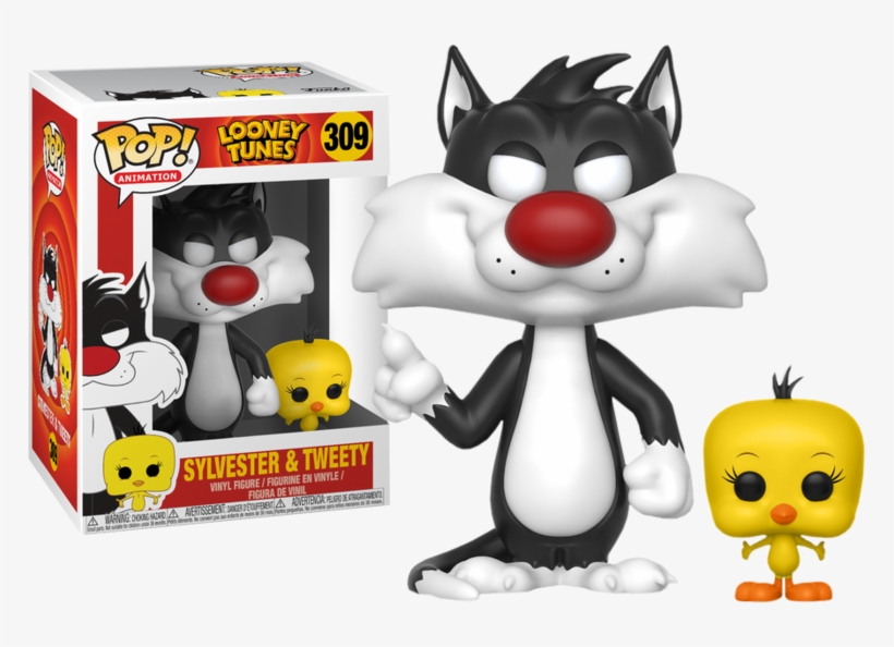 Sylvester And Tweety Pop Vinyl Figure - Pop Animation: Looney Tunes - Sylvester And Tweety, transparent png
