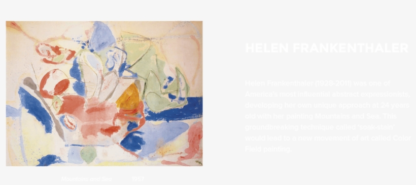 Helen Frankenthaler - Helen Frankenthaler Mountains And Sea, transparent png