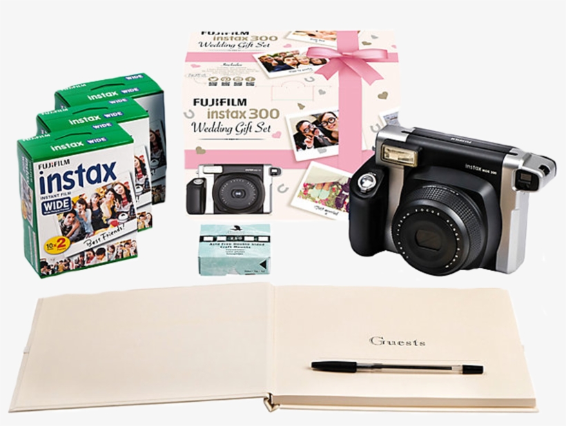 Fujifilm Instax Wide 300 Wedding Pack - Instax 300 Wedding Bundle, transparent png