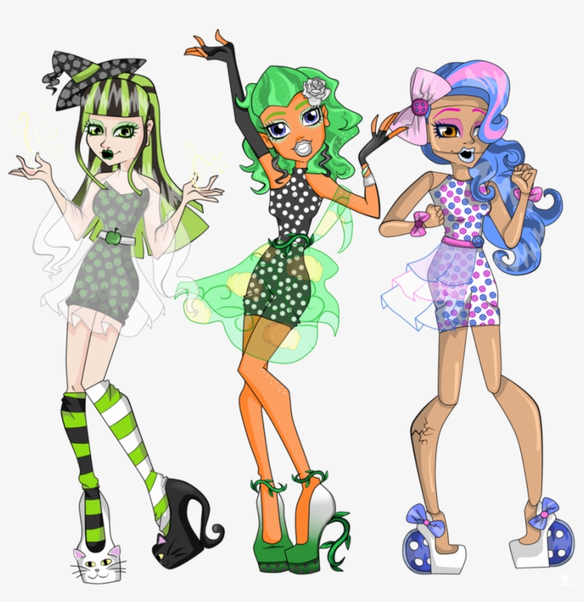 Dotdg Gal's By Misskitkatmadness On Deviantart Jpg - Monster High Dolly Buttons, transparent png