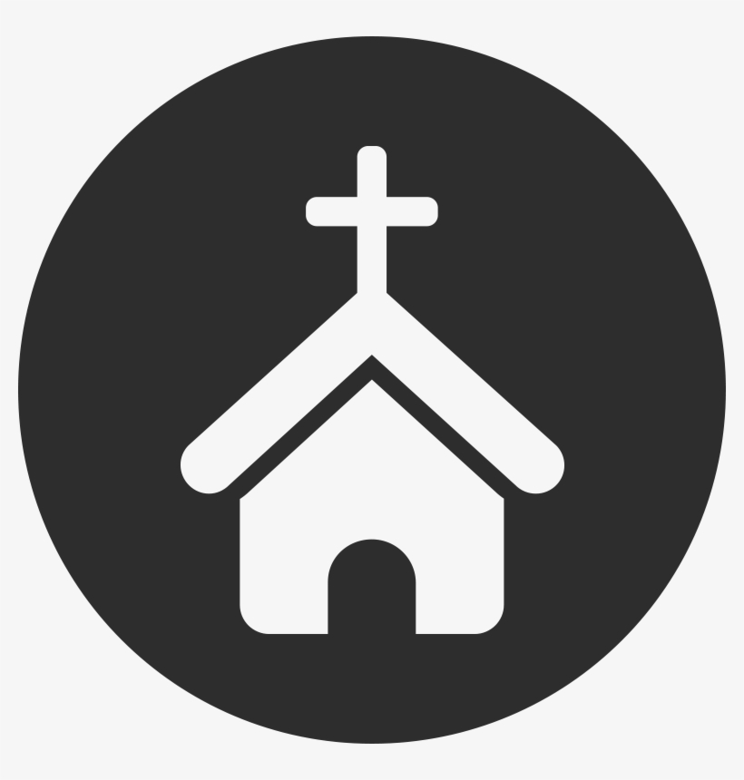 Church Icon 2 Large - White Church Icon Png, transparent png