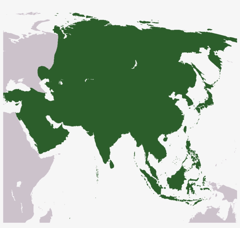 Asia Stub - Continent Of Asia Shower Curtain, transparent png