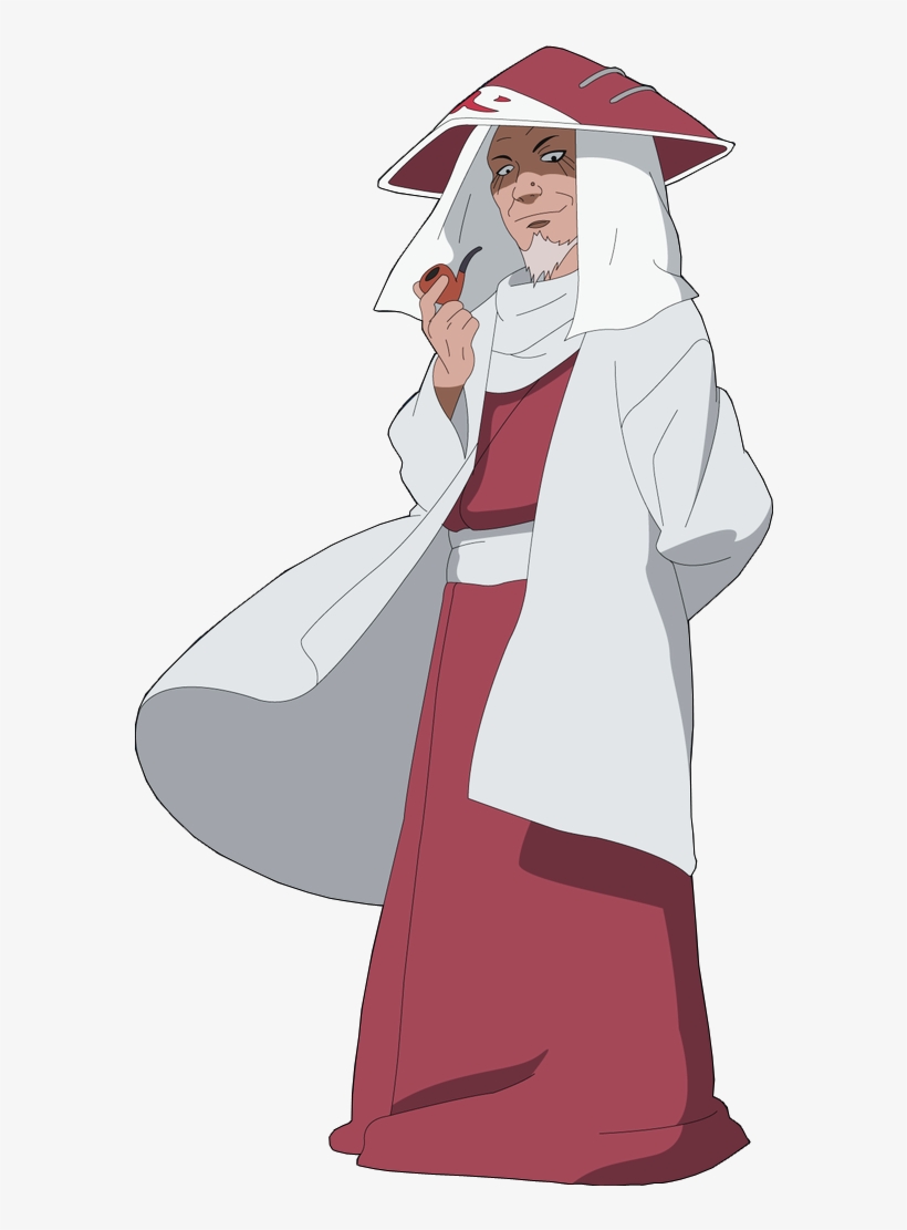 Appearance - Hiruzen Sarutobi Hokage, transparent png