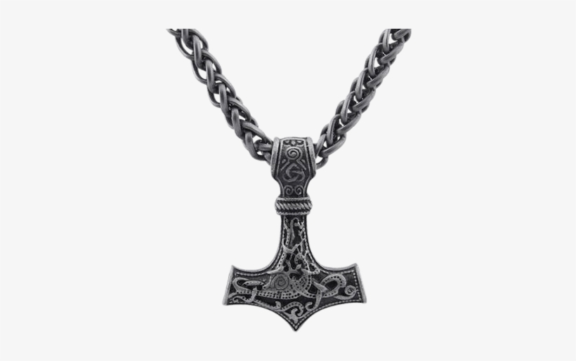 Norse Mjolnir - Viking Norse Hummer Necklaces, transparent png