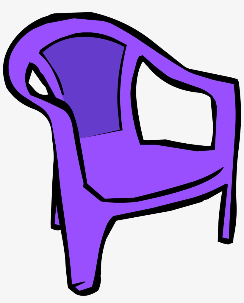 Image Purple Plastic Chair Png Club Penguin Wiki - Club Penguin Chairs, transparent png