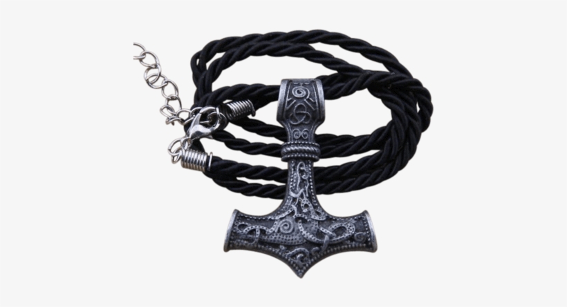 Norse Mjolnir - 1pcs Thor Hammer Mjolnir Pendant Necklace Viking Scandinavian, transparent png