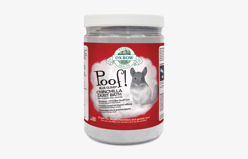 Oxbow-poof - Oxbow Poof! Blue Cloud Chinchilla Dust, transparent png