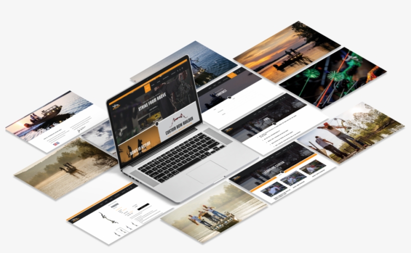 Oneida Eagle Bows Hook Creative Website Mockup - Web Design, transparent png