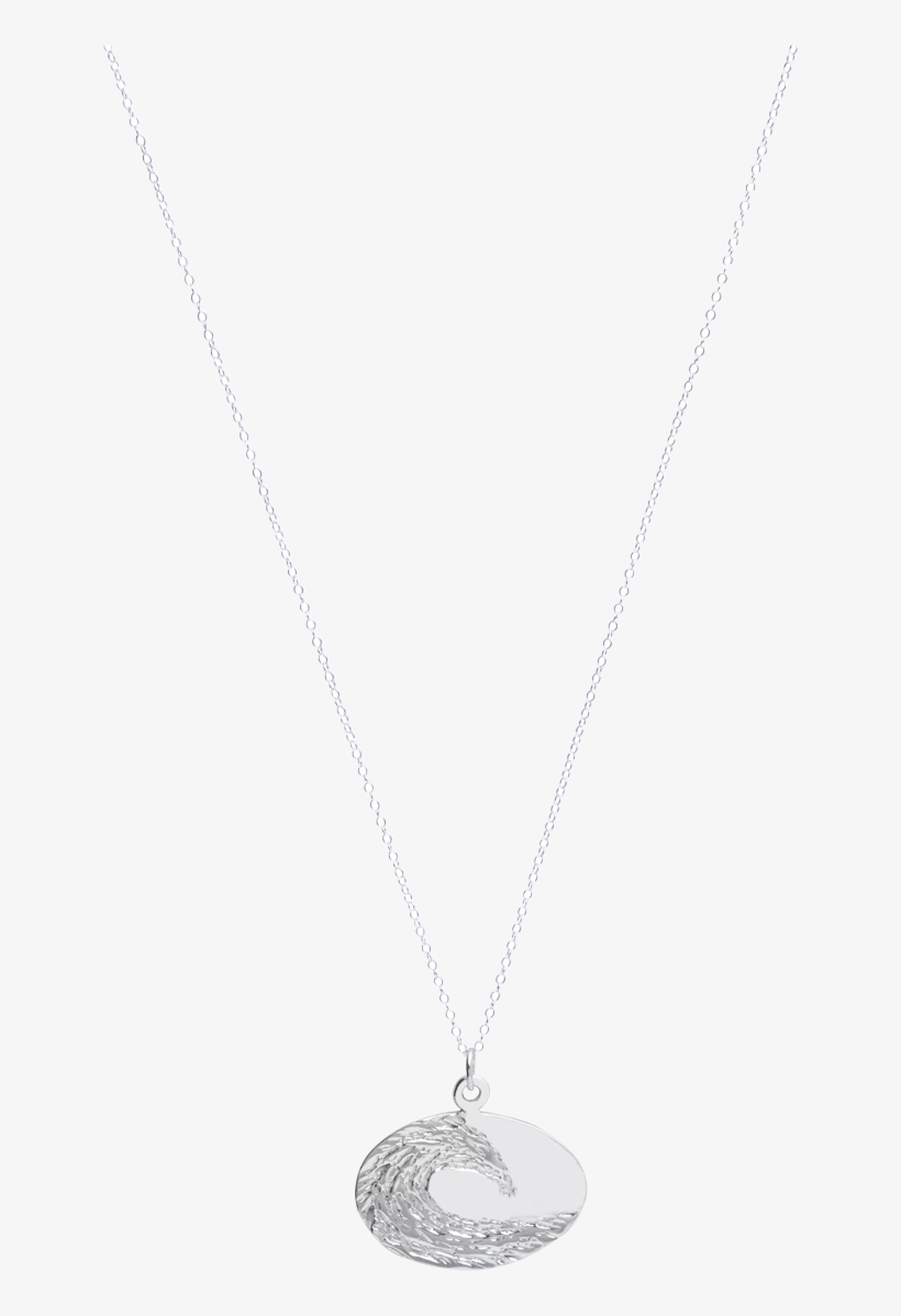 Sterling Silver Oval On A Sterling Silver Chain Neckless - Necklace, transparent png