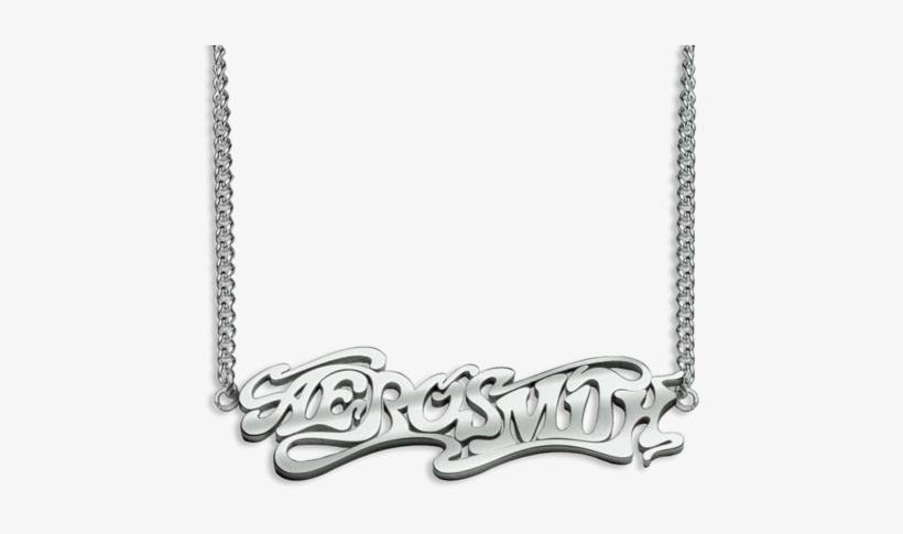 Silver Logo Necklace - Aerosmith Silver Logo Necklace, transparent png