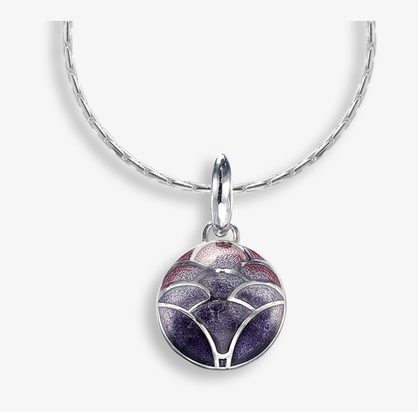 Nicole Barr Designs Sterling Silver Necklace Lotus - Nicole Barr Vitreous Enamel On Sterling Silver Lotus, transparent png
