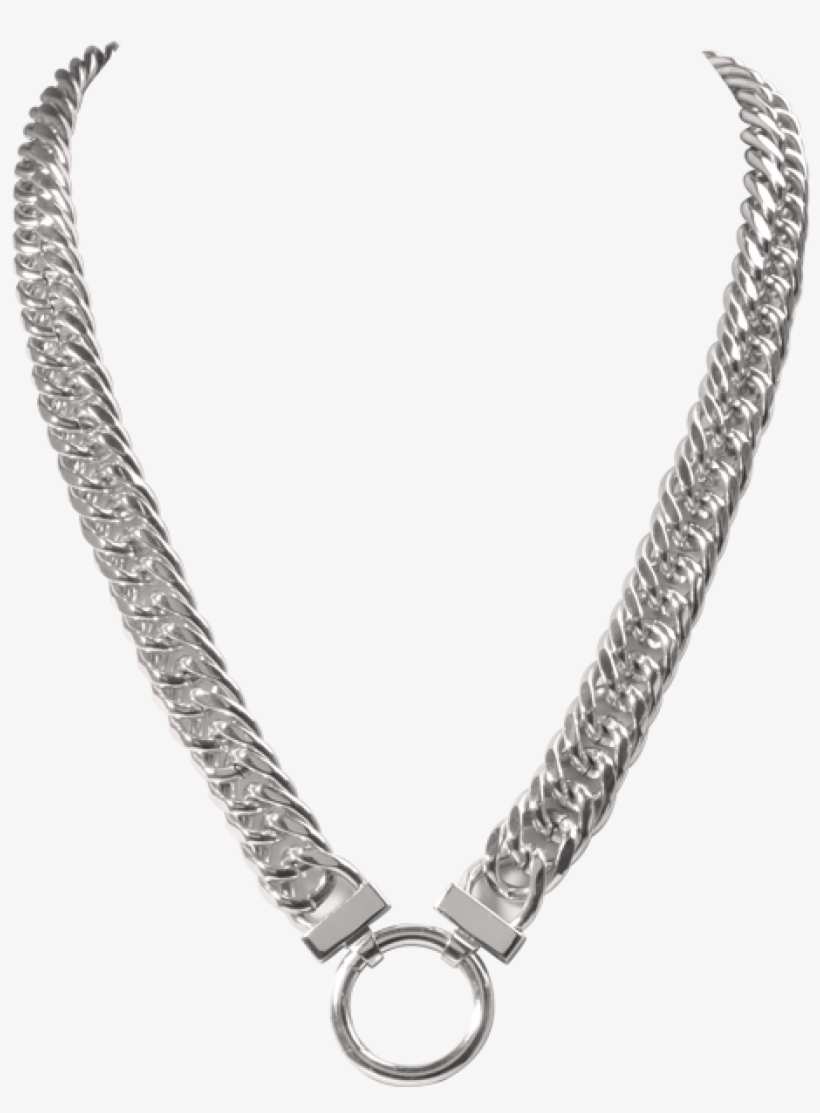 More Views - Nikki Lissoni 'large Link Double Curb' 50cm Gold Plated, transparent png