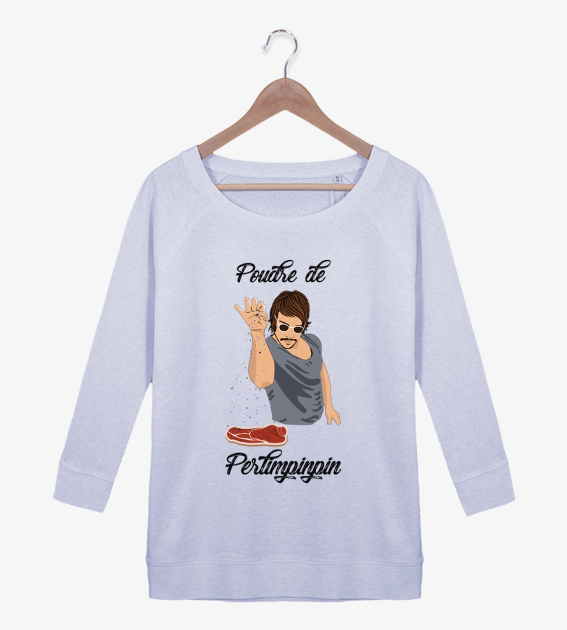 Sweat Manches 3/4 Femme Stella Amazes Tencel Poudre - Tote-bag Poudre De Perlimpinpin Par Tunetoo, transparent png