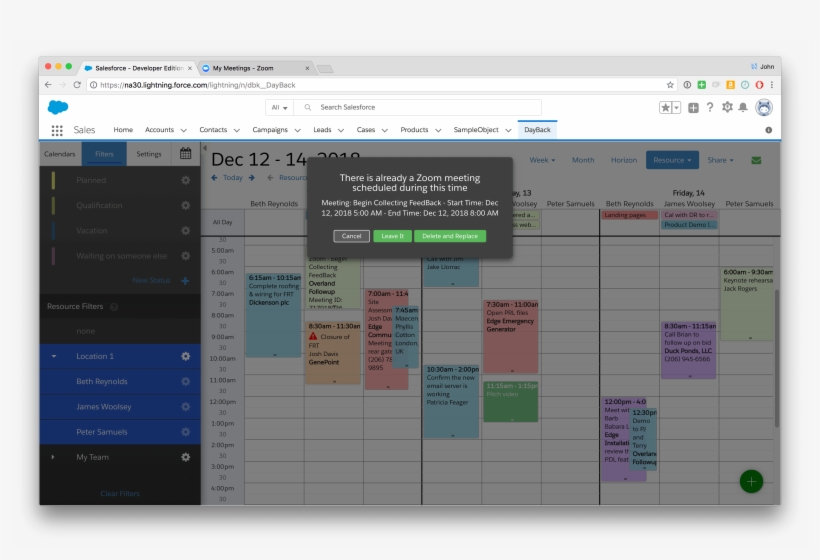 Detect Conflicting Zoom Meetings Within Salesforce - Zoom Video Communications, transparent png