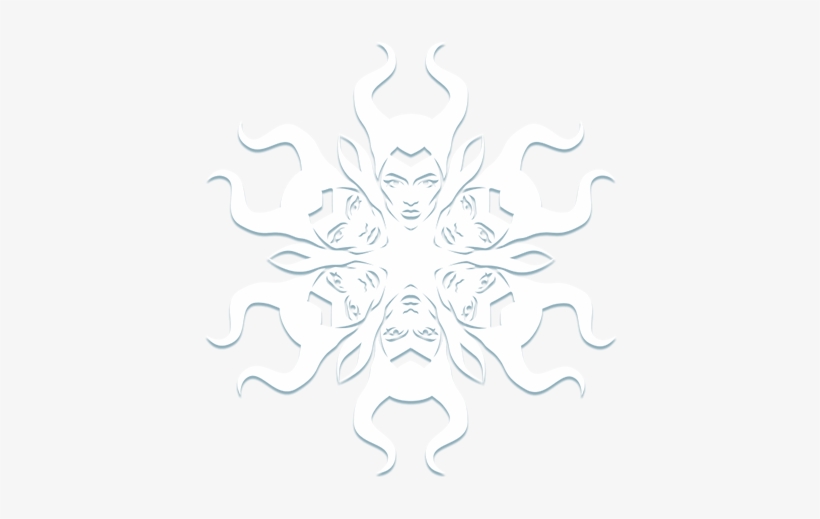 Maleficent Snowflake - Paper Snowflake Easy Snowflakes Pattern, transparent png