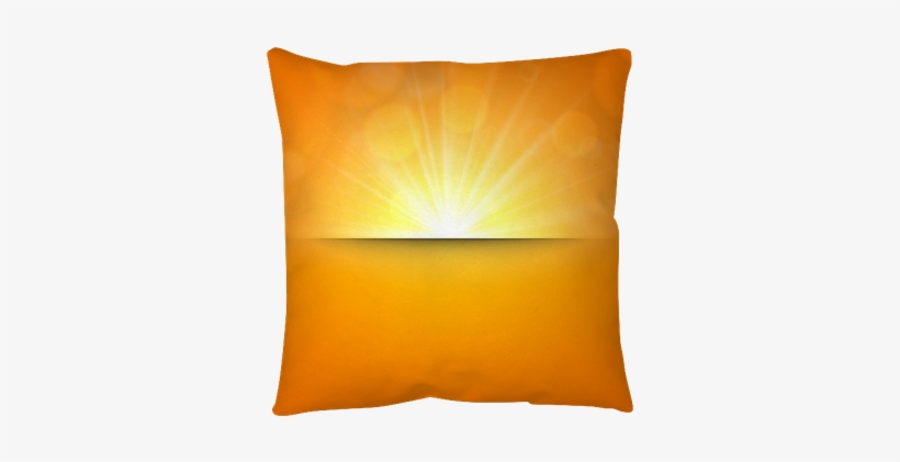 Blurry Orange Background With Lens Flare - Cushion, transparent png