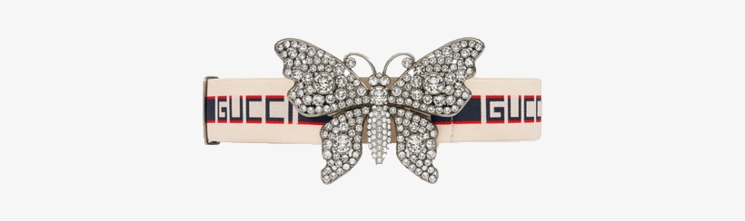 Gucci Stripe Belt With Butterfly, transparent png
