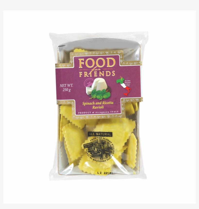 Food For Friends Spinach & Ricotta Ravioli - Ravioli, transparent png