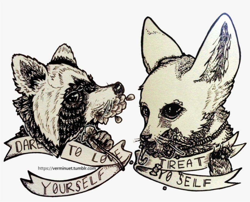 The Raccoon And The Fennec Fox By Verminuet On Deviantart - Fennec Fox And Raccoon, transparent png