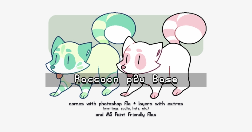 28 Collection Of Raccoon Drawing Base - Raccoon Base, transparent png