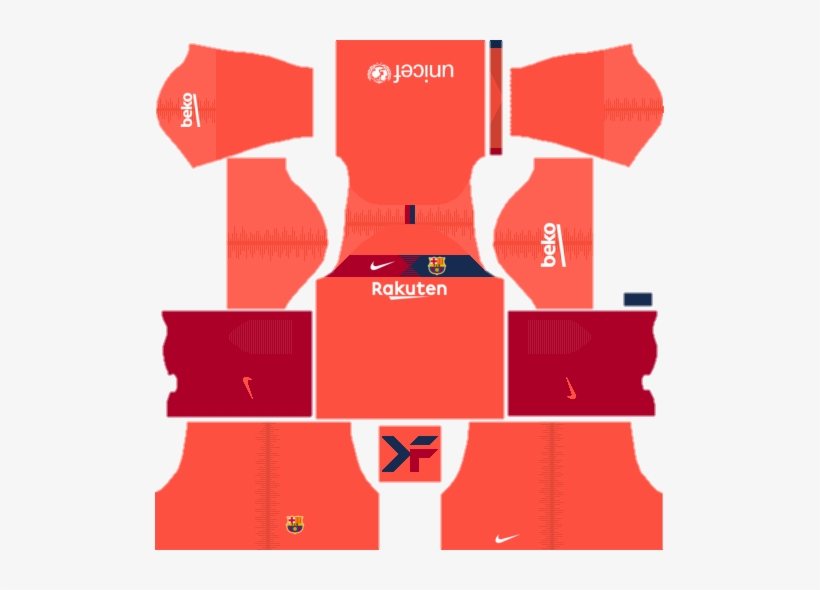 Away Kit - Https - //image - Ibb - Co/n69pnk/barca - Kit Italy Dream League Soccer 2018, transparent png